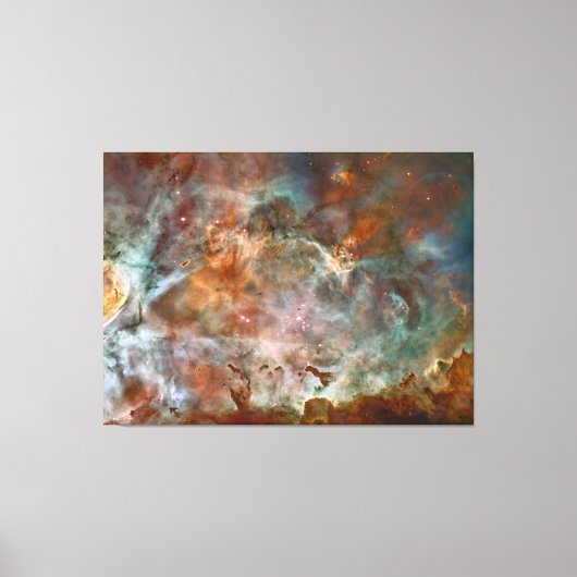Donkere wolken van de Carina-nevel Hubble-ruimtete Canvas Afdruk (Voorkant)