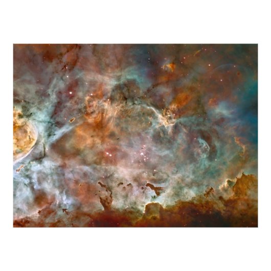 Donkere wolken van de Carina-nevel Hubble-ruimtete Foto Afdruk (Voorkant)
