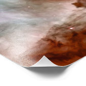 Donkere wolken van de Carina-nevel Hubble-ruimtete Foto Afdruk (Hoek)