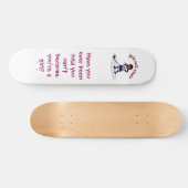 Donkere Womens Hockey Player Persoonlijk Skateboard (Horizontaal)