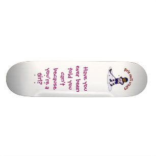 Donkere Womens Hockey Player Persoonlijk Skateboard