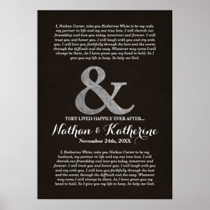 Donkere wood en zilveren weduwen die er na elkaar  poster