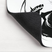 Donkere yin yang religieus symbool muismat (Hoek)