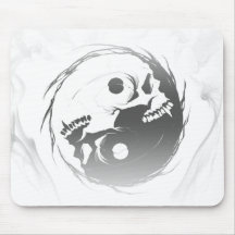 Donkere yin yang religieus symbool