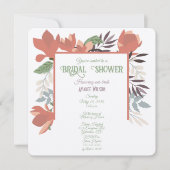 Donkere zalm Green Blue en Paarse Folk Art Kaart (Voorkant)