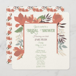 Donkere zalm Green Blue en Paarse Folk Art Kaart