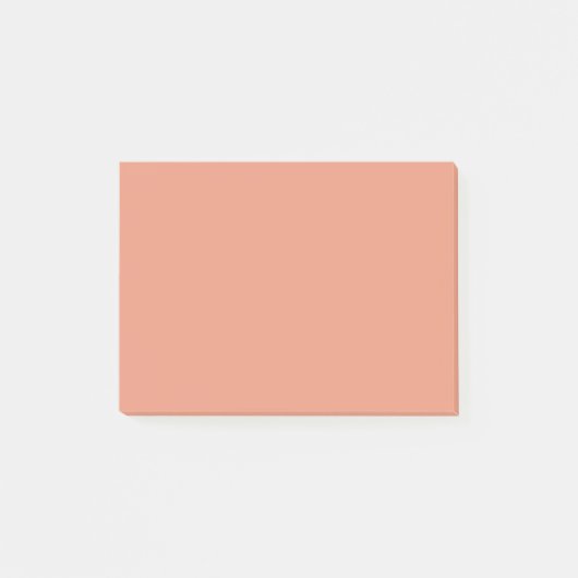 Donkere zalm vaste kleur post-it® notes (Voorkant)