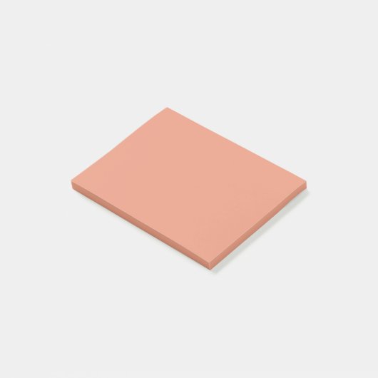Donkere zalm vaste kleur post-it® notes (Schuin)
