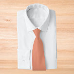 Donkere zalm vaste kleur stropdas<br><div class="desc">Donkere zalm vaste kleur</div>