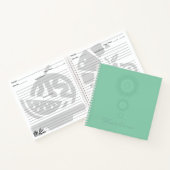 "Donkere Zee groen" Mandala Notitieboek (Binnen)