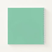 "Donkere Zee groen" Mandala Notitieboek (Achterkant)