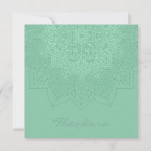 "Donkere Zee groen" Mandala