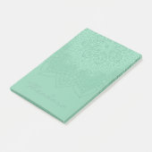 "Donkere Zee groen" Mandala Post-it® Notes (Schuin)