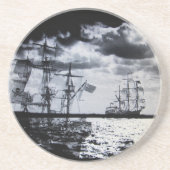 Donkere Zeeen Zandsteen Onderzetter (Voorkant)