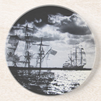 Donkere Zeeen Zandsteen Onderzetter