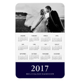 Donkere zeemacht Stripe | Fotokalender Elegant 201 Magneet