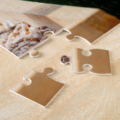 Donkere zeevogel-eetkokosnoot legpuzzel (Zijkant)