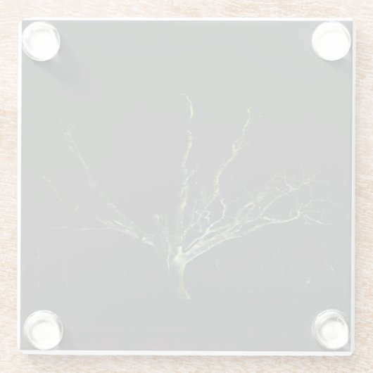 Donkere zijde 1 coastercna glazen onderzetter (Achterkant)