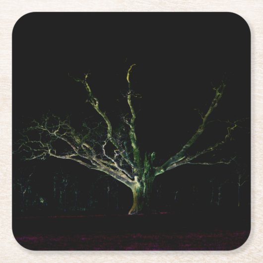 Donkere zijde 1 coastercna kartonnen onderzetters (Voorkant)