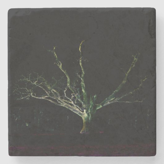 Donkere zijde 1 coastercna stenen onderzetter (Voorkant)