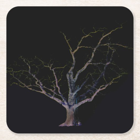 Donkere zijde 2 coastercna kartonnen onderzetters (Voorkant)