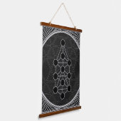 Donkere zijkant occulte kennisstructuur Qlifoth Hangend Wandkleed (Gebogen)