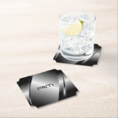 Donkere zilveren tinten met een glanzend metallisc kartonnen onderzetters (Insitu)