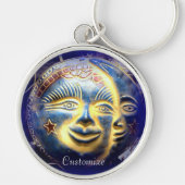 donkere zon/maanzijde sleutelhanger (Voorkant)