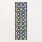 donkere zonnebloemen yogamat (Voorkant)