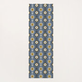 donkere zonnebloemen yogamat (Achterkant)