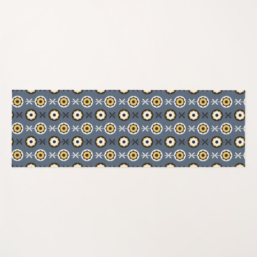 donkere zonnebloemen yogamat (Voorkant (horizontaal))