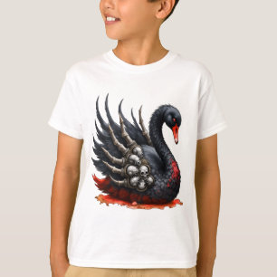 Donkere Zwaan van Botten – Gotische Elegantie T-shirt
