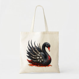 Donkere Zwaan van Botten – Gotische Elegantie Tote Bag