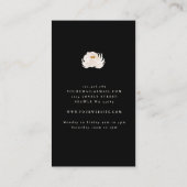 Donkere zwarte achtergrond van foto's Uw Logo foto Visitekaartje (Achterkant)