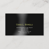 Donkere zwarte constructie Visitekaartje (Achterkant)