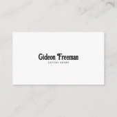 Donkere zwarte en witte schedel Eeuwige Tattoo art Visitekaartje (Achterkant)