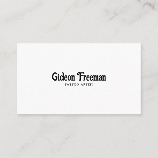 Donkere zwarte en witte schedel Eeuwige Tattoo art Visitekaartje (Achterkant)