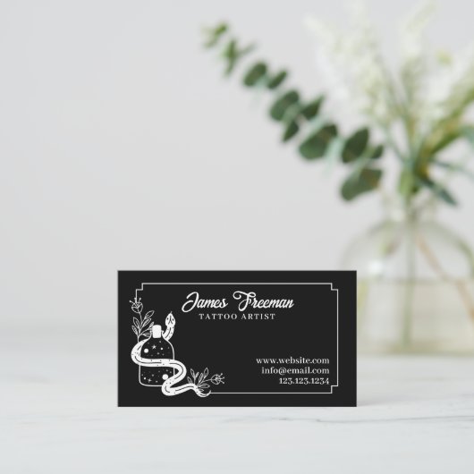 Donkere zwarte en witte sloppenspeler Ventilator T Visitekaartje (Staand voorkant)