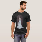 Donkere zwarte labrador t-shirt (Voorkant volledig)