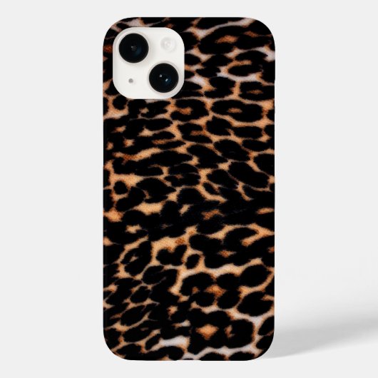 Donkere zwarte luipaard afdrukdraagtas met iPhone Case-Mate iPhone Case (Achterkant)