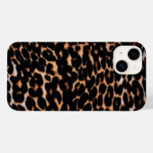 Donkere zwarte luipaard afdrukdraagtas met iPhone Case-Mate iPhone Case (Achterkant (horizontaal))