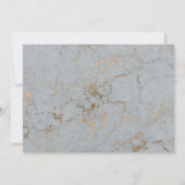 Donkere zwarte Moody Green botanische bruiloft Save The Date (Achterkant)