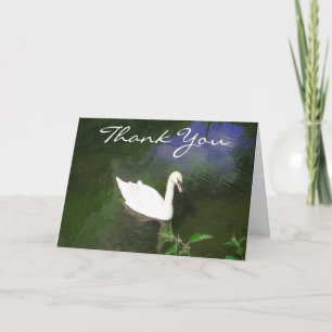 Donkere zwenkkaart bedankkaart