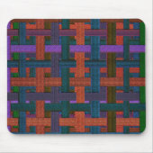 Donkergekleurd 'gebrand' in doek of canvas muismat (Voorkant)