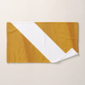 Donkergele en witte meetkundige handdoek (Handdoek)