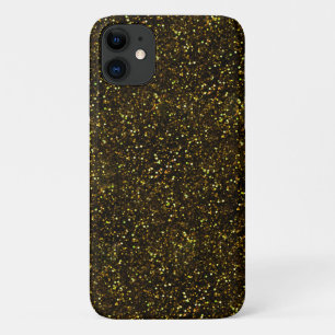 Donkergele glitter iPhone 11 hoesje