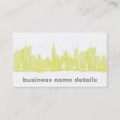 Donkergele NYC Visitekaartje (Achterkant)