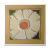 Donkergele rand tegeltje (Voorkant)