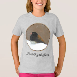 Donkergelige Junco-schildering - Oorspronkelijke v T-shirt