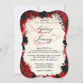 Donkergothic Halloween "Samen met" Uitnodiging (Achterkant)